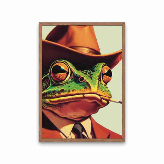 Cowboy Frog Wall Art