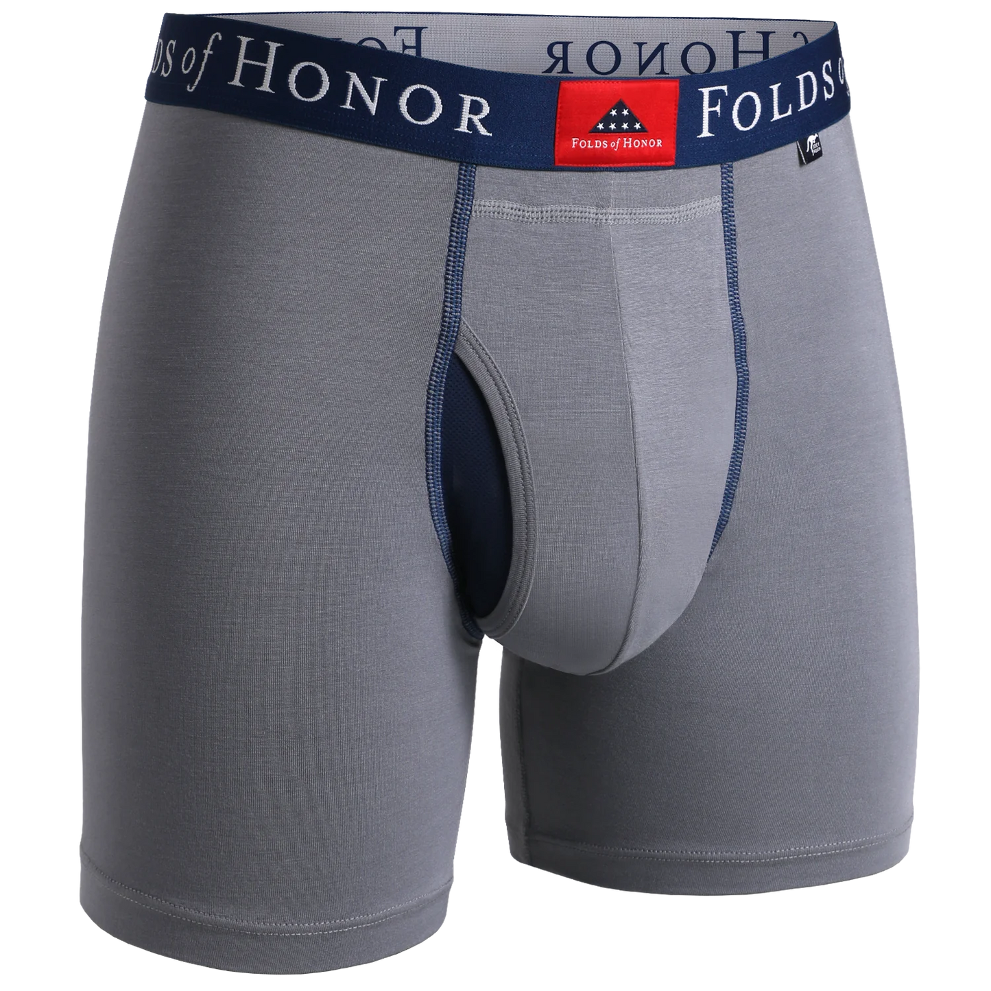 2UNDR Swing Shift Folds of Honor Boxer Brief - FOH - Grey (6" inseam)