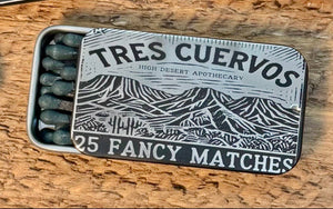 Fancy Matchbox w/25 Fancy Matches: Coyote