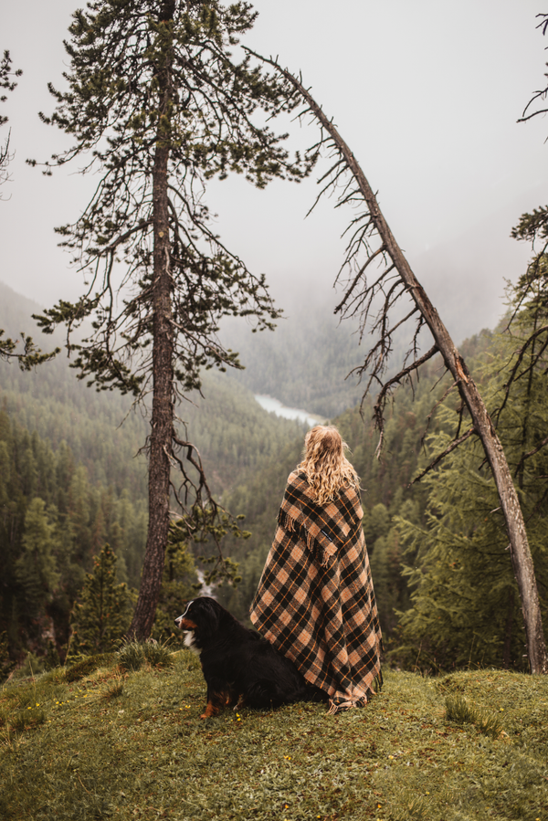 Vintage Plaid Hunter Blanket