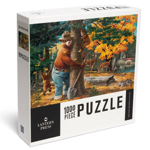 Smokey Bear Hugging Tree Puzzle