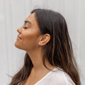 Boca Stud Set: Turquoise/Silver