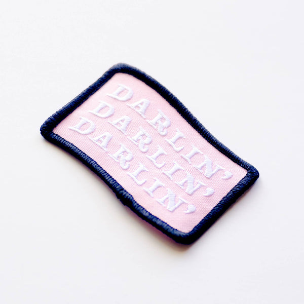 Darlin' Embroidered Iron on Patch - Western Cowgirl