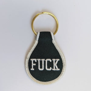 Fuck Embroidered Key Tag