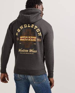 Pendleton Mens Graphic Hoodie - Vintage Blk/Multi