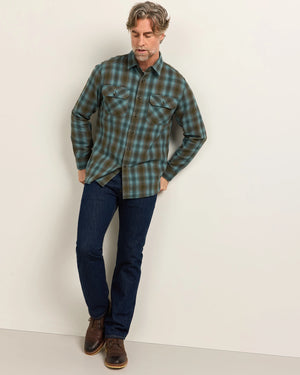 PLAID BURNSIDE COTTON FLANNEL SHIRT