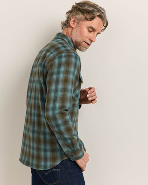 PLAID BURNSIDE COTTON FLANNEL SHIRT