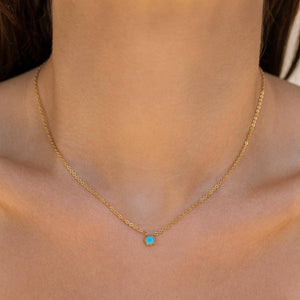 Star Stone Necklace: Opal