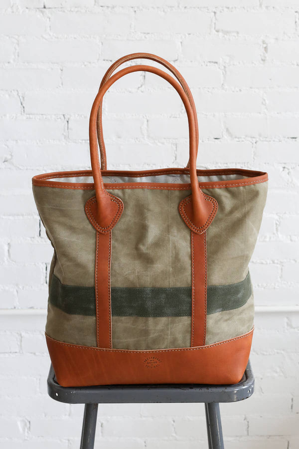 1940's Era Salvaged Canvas Tote Bag