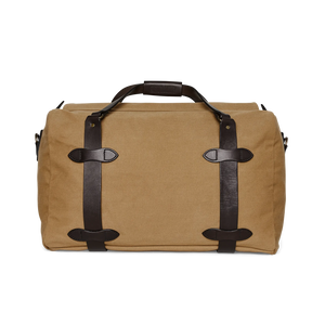 Medium Rugged Twill Duffle Bag - Tan