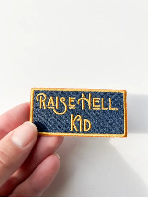 Raise Hell Kid Patch - Blue/Yellow
