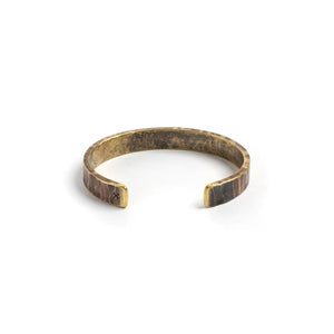 Bessemer Cuff: Brass / Work Patina / Large