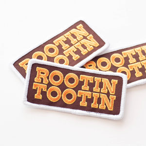 Rootin Tootin Embroidered Iron on Patch