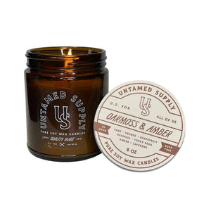 Oakmoss and Amber Candle