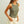 Mini Ribbed Knit Tank Top with Stitch Detail: Olive