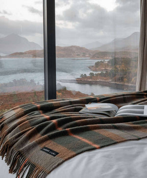 Folk Olive Blanket