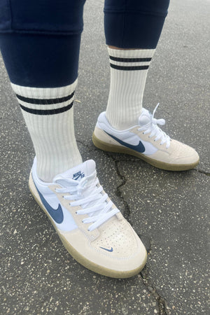 EXTENDED Boyfriend Socks : Parchment