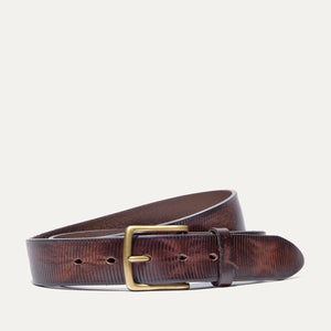 Embossed Circles Belt - Brown