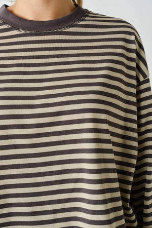 Horizon Striped Long-Sleeve Tee : Grey