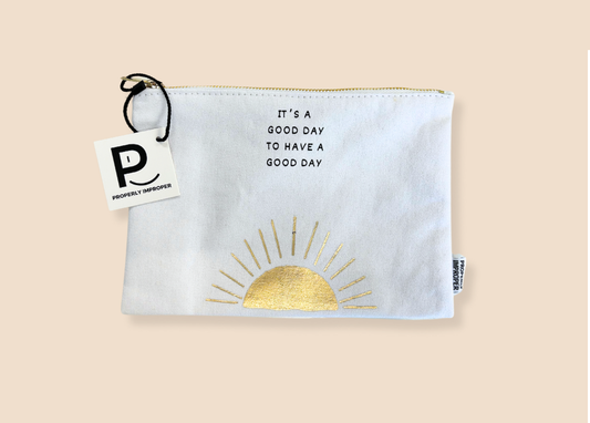 It's A Good Day Canvas Pouch