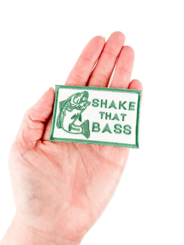 Shake That Bass Embroidered Iron-On Patch