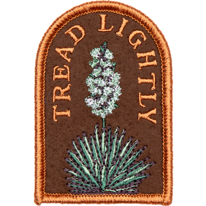 Tread Lightly Embroidered Patch