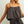 Striped Babydoll Crop Cami - Black