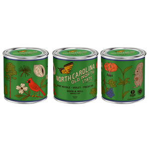 North Carolina State Soy Candle : 1/2 Pint / Cotton Wick