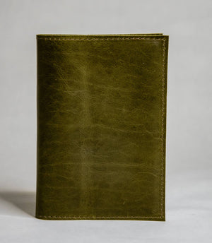 Medium Leather Journal: Moss