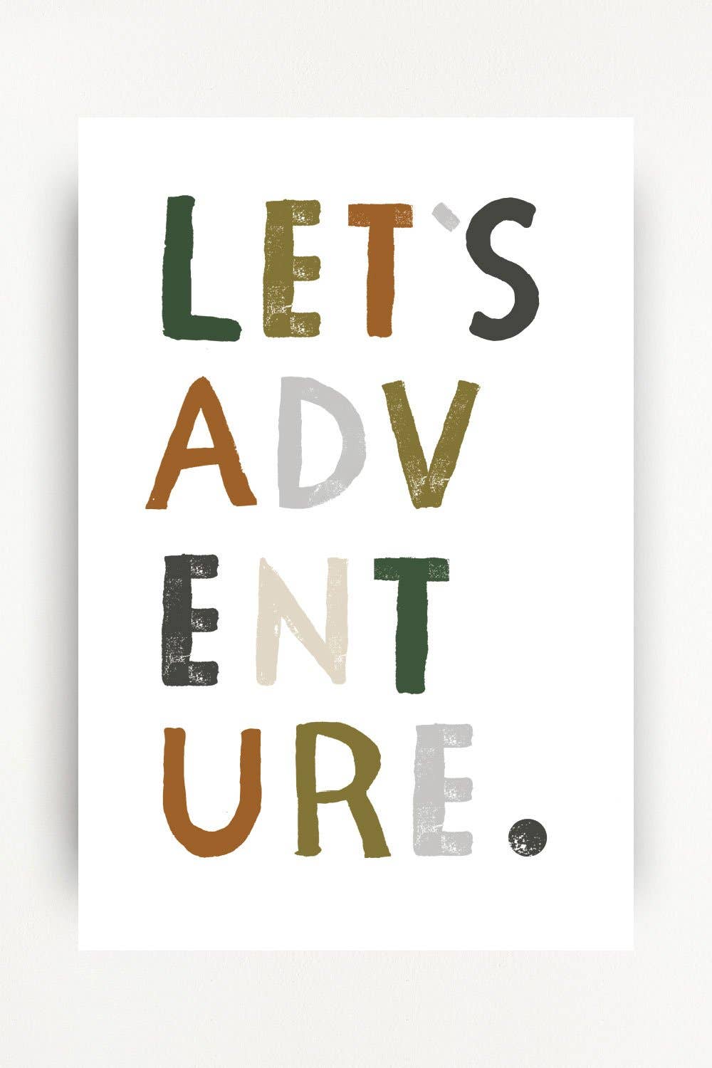 Let's Adventure Art Print - 11x14