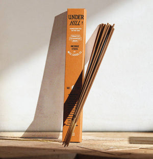 Underhill Incense Sticks – Tobacco, Cedar & Ale (20-Pack)