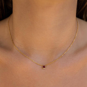 Star Stone Necklace: Opal