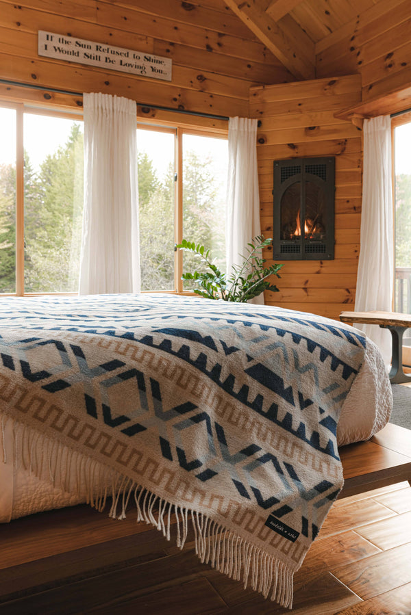 Ridgeline Alps Recycled Wool Throw Blanket