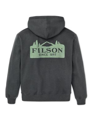 Filson Scenic Graphic Full Zip Hoodie - Faded Black