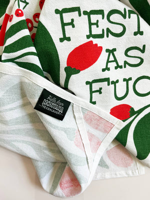 Festive as Fuck Christmas Kitchen Towel