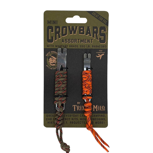 MINI-CROWBAR (x2) w/ Paracord