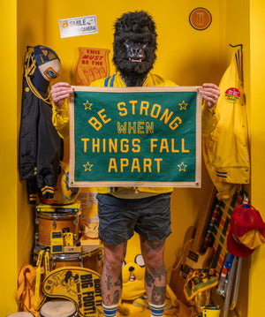 Be Strong When Things Fall Apart Camp Flag • blink-182 x Oxford Pennant