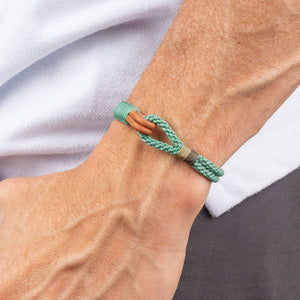 Nautical Rope Bracelet | Leather Bracelet | Gift for Men : Chocolate