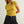 Essential Ringer Short Sleeve Tee : Mustard/Cream