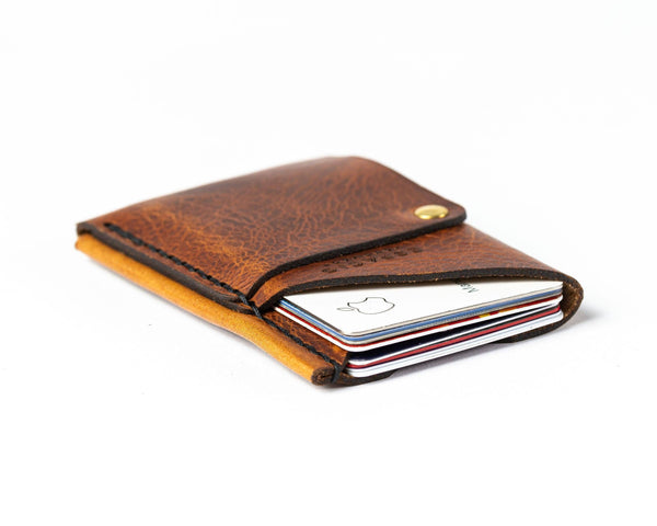 Big Spender Leather Wallet – Pecan – Slim Card Holder