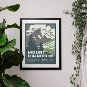 Mount Rainier National Park -  12x16 Poster