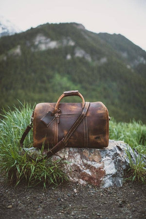 30L Weekender Duffel: Antique Brown