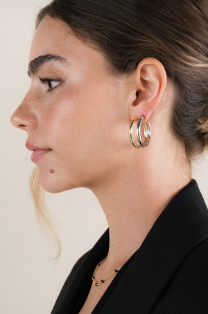 Everyday Gold Hoop Earrings - Large