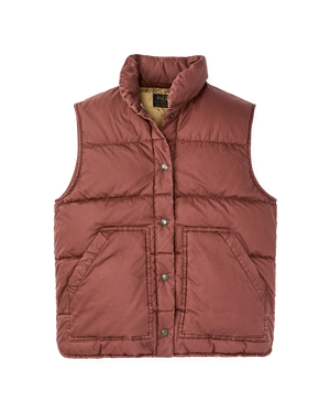 Women's Heritage Cotton Down Vest - Smoked Paprika