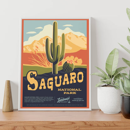 Saguaro National Park - 12x16 Poster