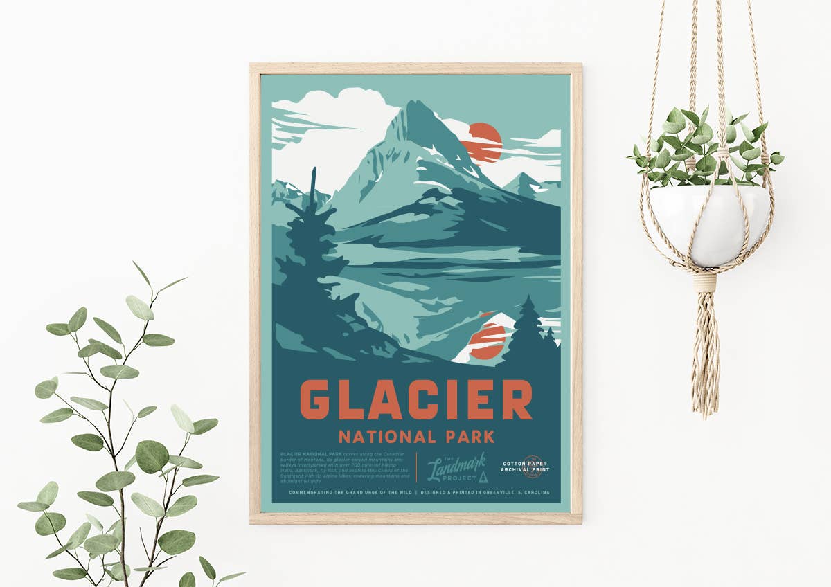 Glacier National Park - 12x16 Poster