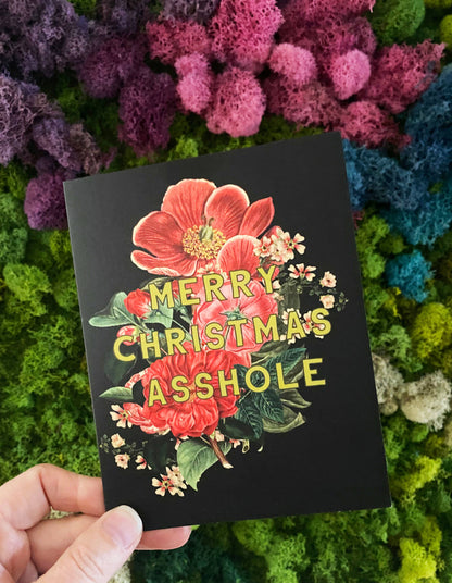 Merry Christmas Asshole Box Set of 10 Cards