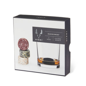 Glacier Rocks® Multicolor Granite Chilling Stones Set of 4