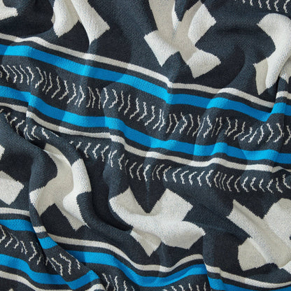 Mesa Throw Blanket: Blue