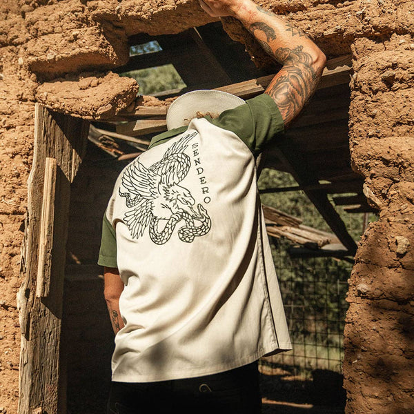 Saloon Shirt: Aguila - Green